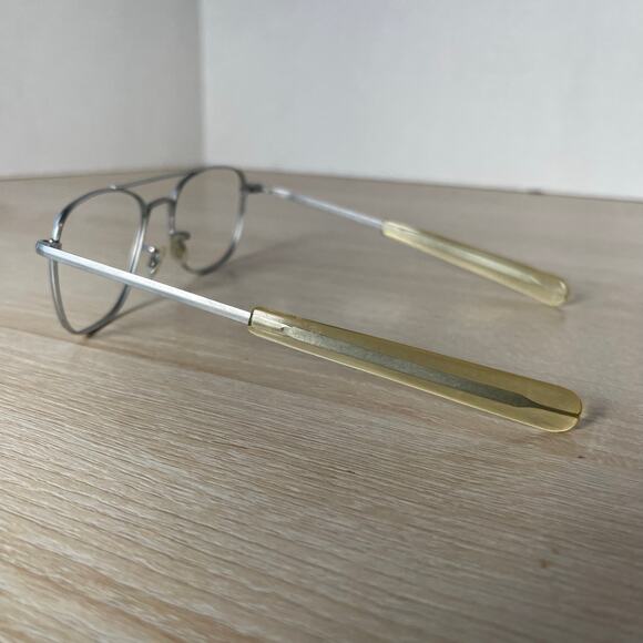 Randolph Engineering Aviator Sunglasses 5 1/2 Matte Chrome Frames Only - Picture 9 of 10